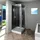 AcquaVapore D38-13R1 Komplettdusche 90 x 90 cm rechts Schwarz Sicherheitsglas D38-13R1