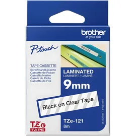 Brother Schriftbandkassette TZe-121, 9 mm, lam