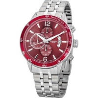 EICHMÜLLER Chronograph RE1118 Rot 10 ATM Metallband 45 mm