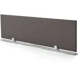 Schreibtisch-Trennwand Stoff braun 180x38.5x2 cm