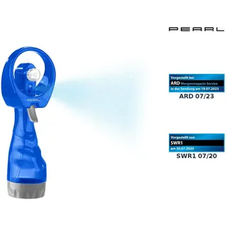 Pearl Hand-Ventilator mit Wassersprüher, 300 ml-Wassertank, Batteriebetrieb