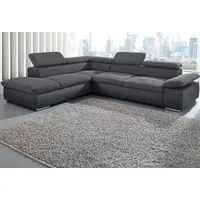 sit&more Ecksofa Valantine V, wahlweise mit Bettfunktion, grau