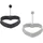 LURCH Eiformer Herz 2er Set aus 100% BPA-freiem Premium-Platin-Silikon light-/iron grey
