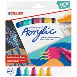 edding 5000 Acrylmarker sortiert (5er Set)