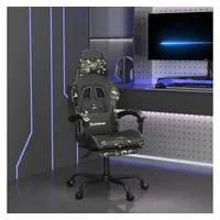 vidaXL Gaming-Stuhl mit Fußstütze Schwarz Tarnfarben