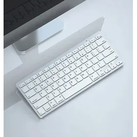 Retoo Tastatur Kabellose Wireless Keyboard mit Tasten, QWERTY Natürliches Tippen, 2,4 GHz, Funkverbindung, Kompatibel mit PC Notebook, Laptop Retoo