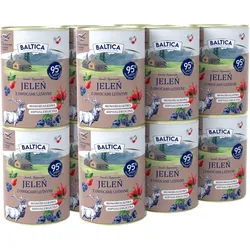 BALTICA Rotwild Nassfutter mit Waldfrüchten 12x400g
