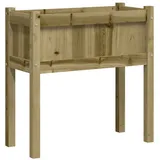 vidaXL Pflanzkübel mit Beinen 110x31x70 cm Kiefernholz Imprägniert