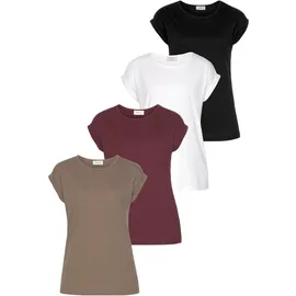 Boyens Buchverlag BOYSENS T-Shirt in taupe, bordeaux, weiß, schwarz), | Gr.: 40
