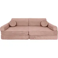 MeowBaby Kindersofa,, Hellrosa, Textil, 160x24x80 cm, Kinder- & Jugendzimmer, Kindermöbel, Kindersitzmöbel & -tische, Kindersessel & -sofas