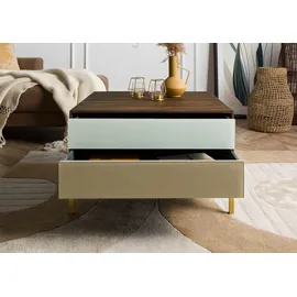 Massivmoebel24 Couchtisch Mango 67x67x43 braun geölt CHICAGO #113