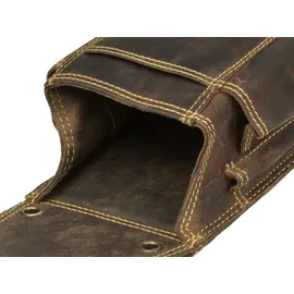 GREENBURRY Vintage Kellnertasche Leder Kellnerhalfter Holster Kellnerbörsenköcher braun