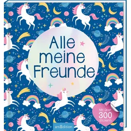arsEdition Alle meine Freunde - Einhorn Mit über 300 Stickern