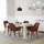 Homestyle4u Esstisch 90,5 x 76,5 x 160 cm weiß