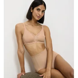 Triumph Modern Lace+Cotton BH ohne Bügel 10207539 neutral beige 80C