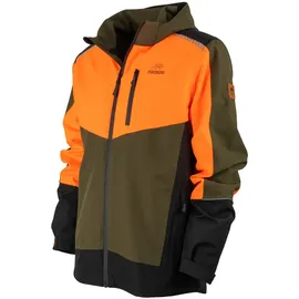 Forsberg Skogar Softshelljacke neonorange/darkoliv M