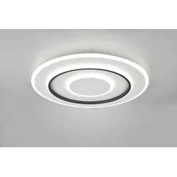 Trio R64303931 LED-Deckenleuchte Jora 1x55W | 6400lm | 2700-6000K | IP20 - integrierter Dimmer, stufenlos einstellbare Lichtfarbe, Memory-Funktion, Fernbedienung, Nachtlicht, Sleep-Timer, 3 Stufen Dimmung über Schalter, mattweiß