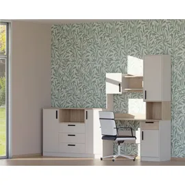 marmex möbel Kinderschreibtisch GRANT 11/12 Cashmere Jugendschreibtisch 125x195x52,5 cm