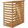 [en.casa] Brennholzunterstand Tannenholz 123 x 116 x 64 cm Natur
