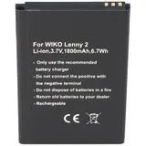 AccuCell Akku passend für den Wiko Lenny 2 Akku 5030, 3,7Volt 1800mAh mit 6,7Wh