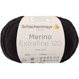 Schachenmayr since 1822 Schachenmayr Merino Extrafine 120, 50G black Handstrickgarne
