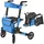 Juskys Aluminium Rollator Vital rot