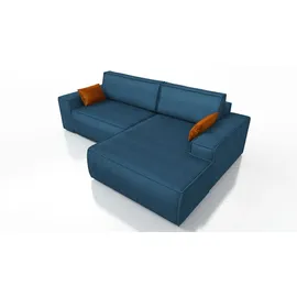 mebloland Ecksofa TOR mit Schlaffunktion. Farbe: Blue. - Blau