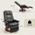 Homcom Relaxsessel Kunstleder 78 x 100 x 64 cm Schwarz mit Fußstütze