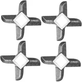 Fleischwolf Klinge, Professionelle Kreuzform Messer aus Edelstahl Küche Lebensmittel Fleischwolf Ersatz, Ersatzteil Messer Cutter für Schleifmaschinen Küche Lebensmittel Fleischwolf Brecher (#8)