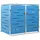 vidaXL Mülltonnenbox für 2 Tonnen 138 x 77,5 x 115,5 cm blau