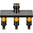 Fiskars 3-Wege-Ventil Comfort Ø 21 mm / Ø 26,5 mm / Ø 33,3 mm schwarz/orange