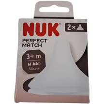 NUK Perfect Match Babyflaschentrinksauger | Ab 3 Monate | Passt sich dem Baby an