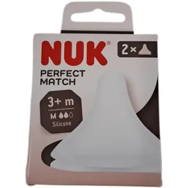 NUK Perfect Match Babyflaschentrinksauger | Ab 3 Monate | Passt sich dem Baby an