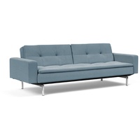 INNOVATION LIVING Schlafsofa mit Armlehnen Dublexo Chrom Stoff Indigo