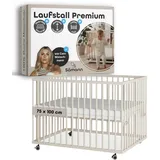 Sämann Laufgitter XXL Matratze Cloud Air & Lattenrost sahara dust, Premium | Gr.: 75x100 cm)