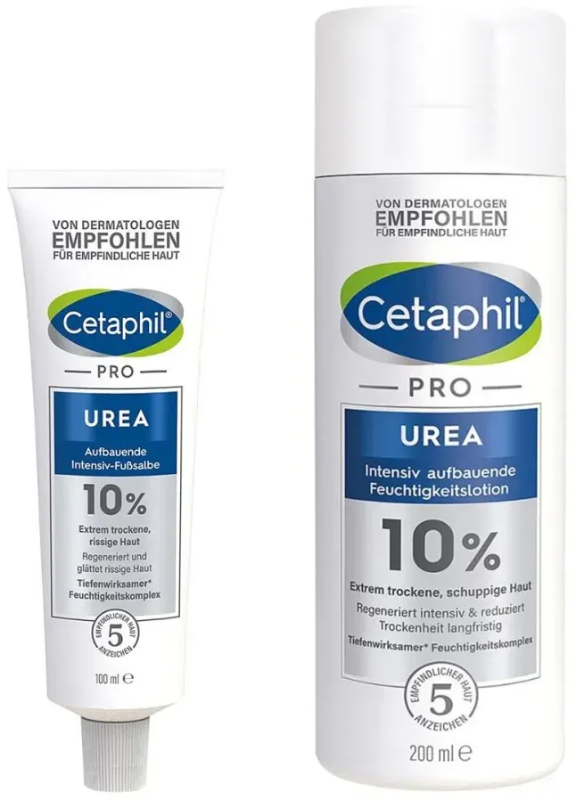 Cetaphil Pro Urea 10% Lotion + Urea 10% Fußsalbe