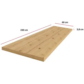 Küchen-Preisbombe Küchen Arbeitsplatte 230cm 38 mm Küchenzeile Küchenblock Eiche Artisan Eko Stilo