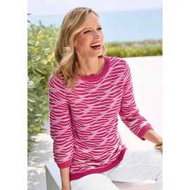 GOLDNER Rundhalspullover pink 42