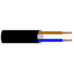 H05RR-F 2x0,75 - Leichte Gummischlauchleitung, schwarz, Ring  50m