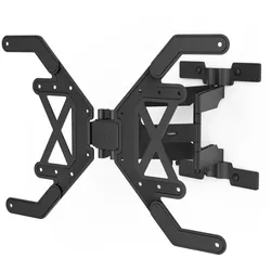 HAMA TV-Wandhalterung "TV Halterung (schwenkbar, ausziehbar, flach, 37“-90“, VESA 600x400)", schwarz, Gerätehalterungen