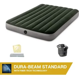 Intex Luftbett 191 x 137 x 25 cm mit Batteriepumpe 137x191x25