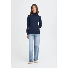 Oxmo Rollkragenpullover Blau M