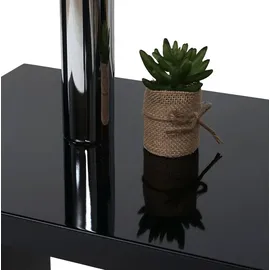 MCW Design Eckschreibtisch MCW-A68, Bürotisch Schreibtisch, hochglanz drehbar 120x60cm schwarz - Schwarz