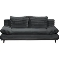 ED EXCITING DESIGN Schlafsofa in Cord-Optik mit Bettkasten, & Ausziehbares Sofa mit Schlaffunktion und verstellbaren Armlehnen - 212 x 76 (88) x 101 cm (B/H/T)