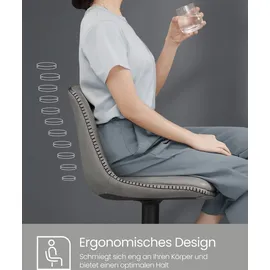 VASAGLE Barhocker 2er Set, mit Fußstütze, taubengrau