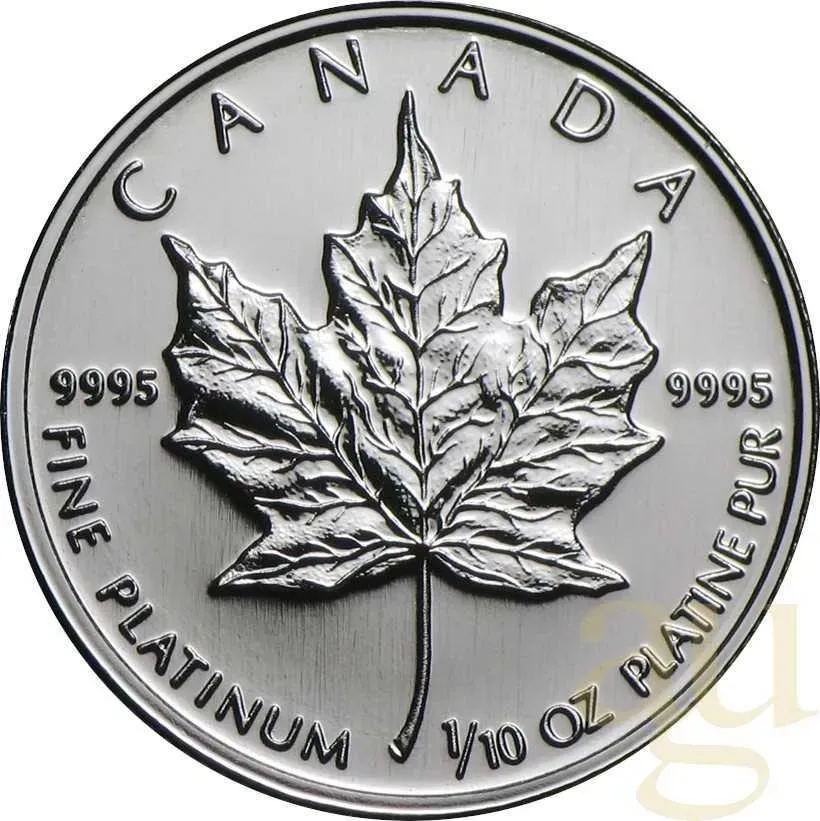 1/10 Unze Platinmünze Maple Leaf