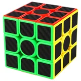 JOPHEK Zauberwürfel, 3x3 Speed Cube Original Magic Cube - Schneller & Professioneller - Aufkleber aus Kohlefaser (3x3)