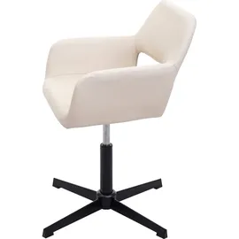 Mendler Esszimmerstuhl HWC-A50 IV Kunstleder creme schwarz