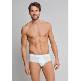 SCHIESSER Slip Authentic unifarben weiß S 2er Pack