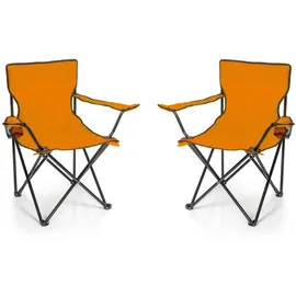BigDean Campingstuhl Orange 2 St.